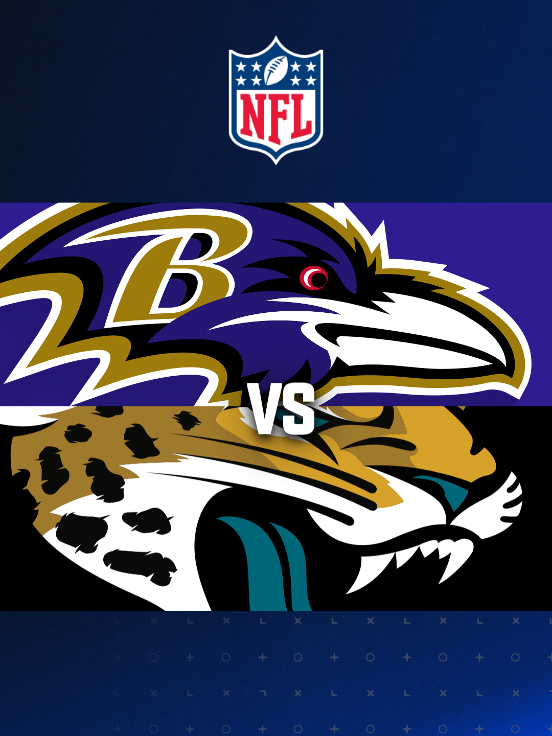 Baltimore Ravens vs. Jacksonville Jaguars. NFL Game. American Football  League match. Silhouette of professional player celebrate touch down.  Screen in Stock Photo - Alamy