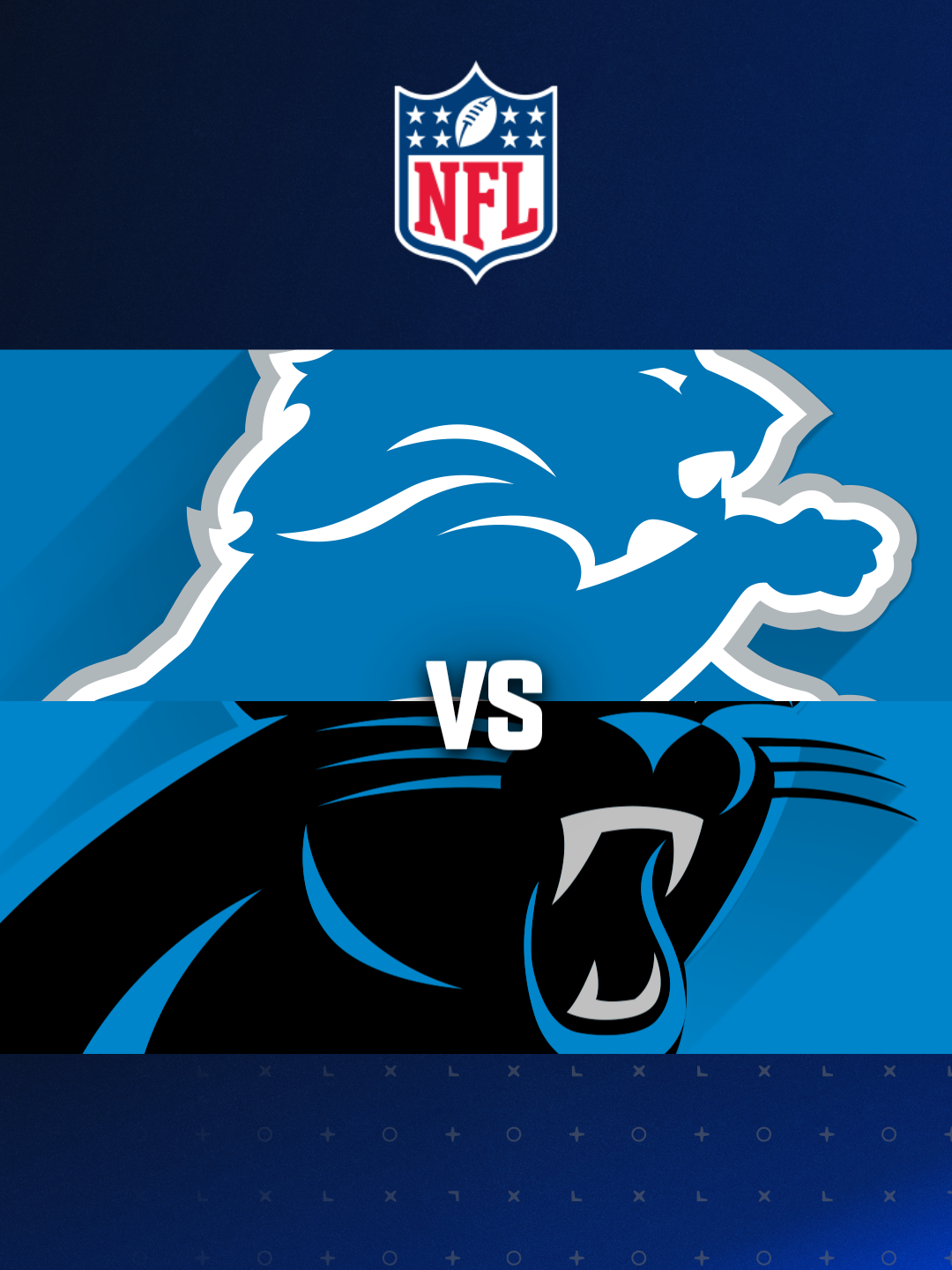 Carolina Panthers vs. Detroit Lions. Fans support on NFL Game. Silhouette  of supporters, big screen with two rivals in background Stock Photo - Alamy